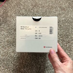 New with tags - lululemon women’s rest feel slides - size 9